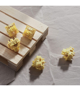 Akko V3 Pro Cream Yellow  (Lubed) (45 pcs)