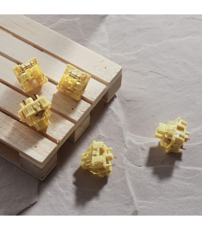 Akko V3 Pro Cream Yellow  (Lubed) (45 pcs)