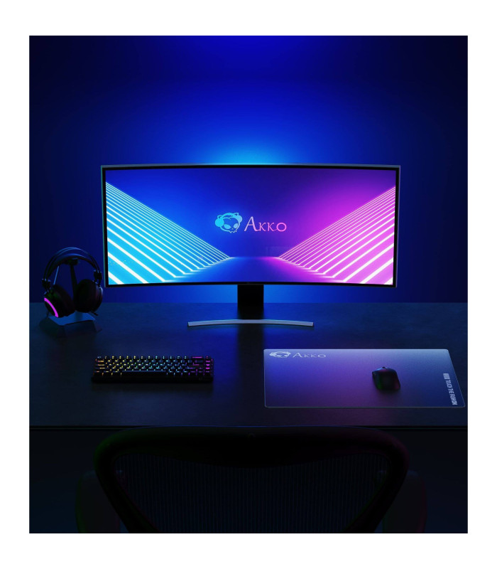 Akko Frosted Glass Mouse Pad Black