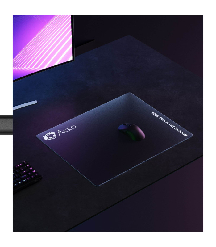 Akko Frosted Glass Mouse Pad Black