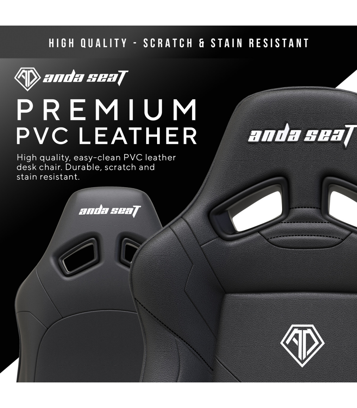 Anda Seat Dark Demon Black