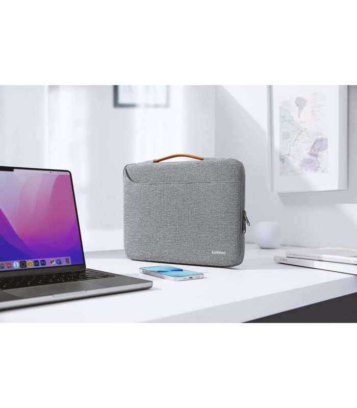 Defender-A22 (14") Laptop Briefcase, Grey