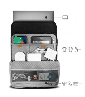 tomtoc Premium H13 (13") Laptop Sleeve, Black