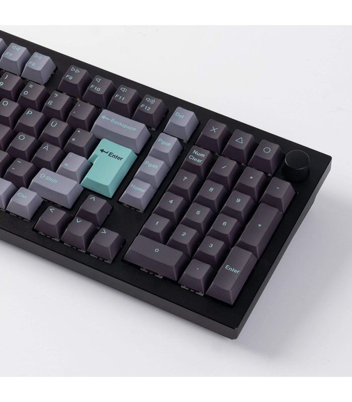 PBT Hacker Mint Full Set Keycaps (CH) Cherry