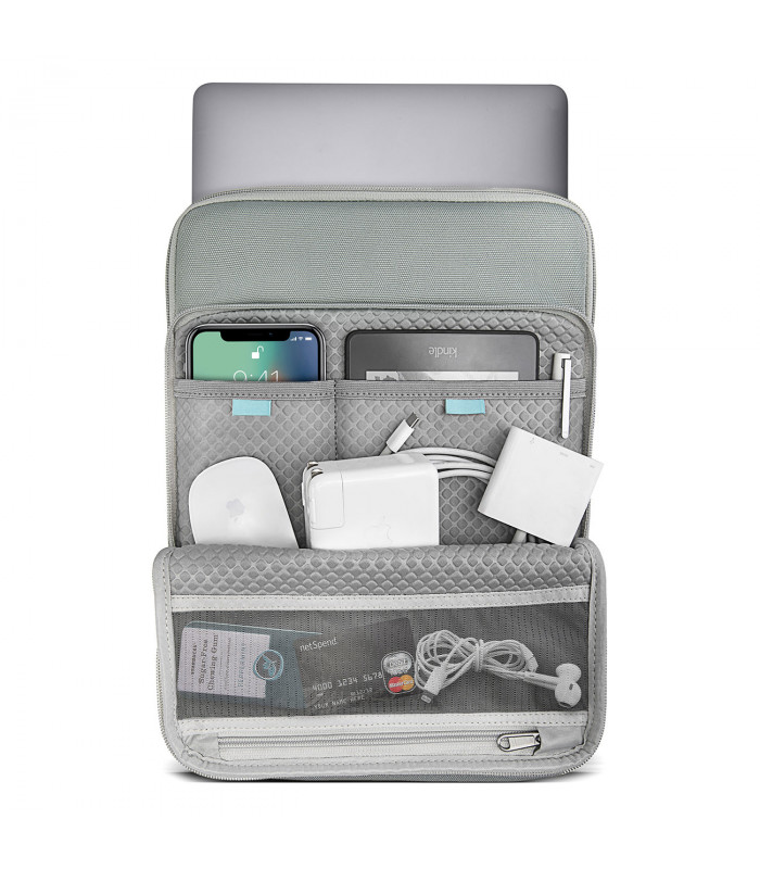 tomtoc Premium H13 (13") Laptop Sleeve, Grey