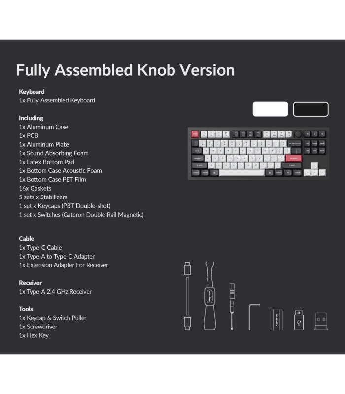 Q3 HE Carbon Black QMK Magnetic Switch (US)