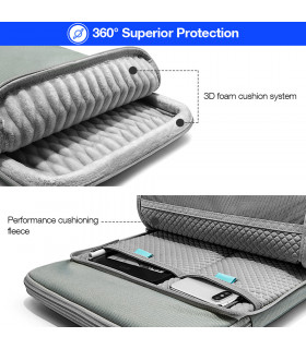 tomtoc Premium H13 (13") Laptop Sleeve, Grey