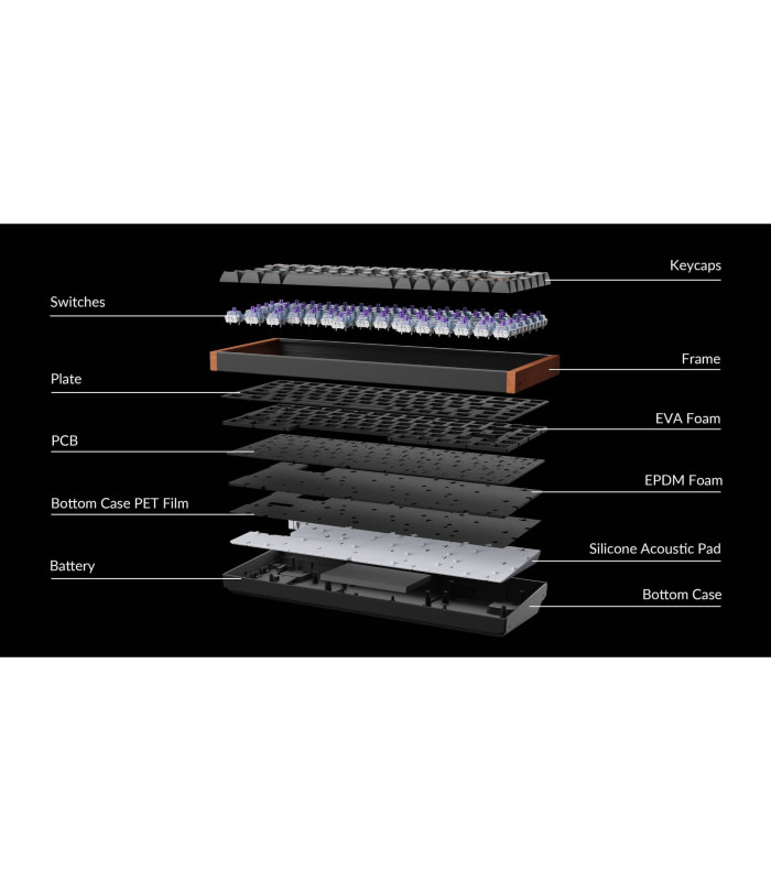 Keychron K2 HE Black Wood Magnetic Switch (US)