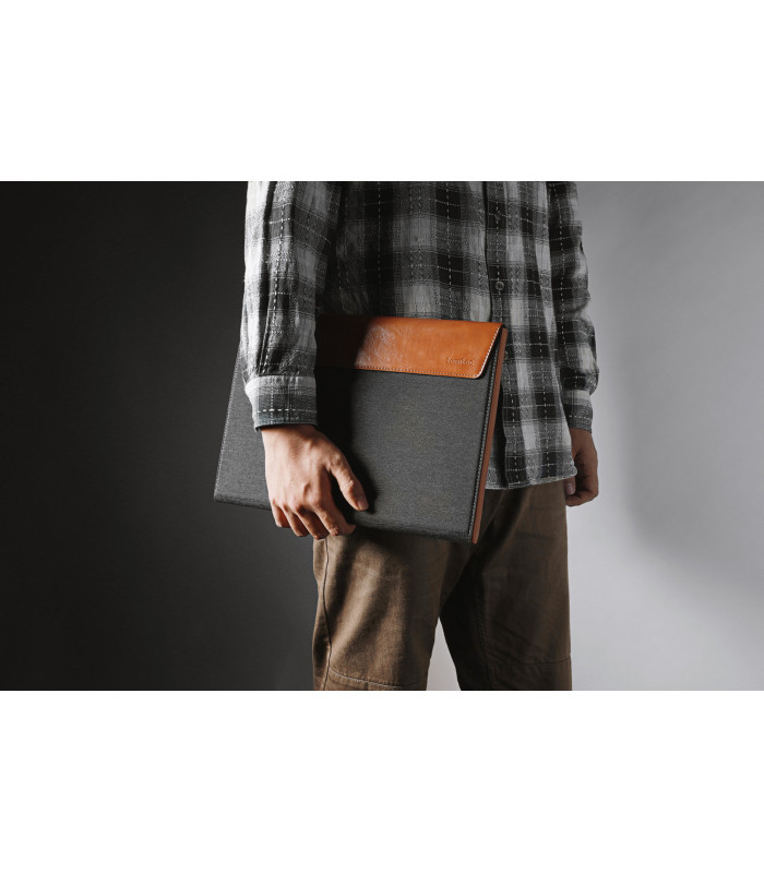 tomtoc Premium H15 (13-13.3") Sleeve, Grey & Brown