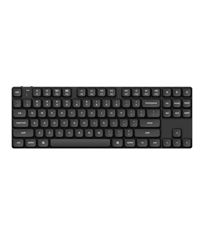 Low Profile (DoSh) PBT LSA Keycap Set Black (CH)
