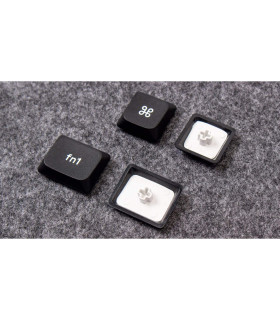 Low Profile (DoSh) PBT LSA Keycap Set Black (CH)