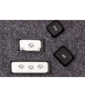 Low Profile (DoSh) PBT LSA Keycap Set Black (CH)