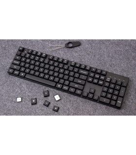 Low Profile (DoSh) PBT LSA Keycap Set Black (CH)