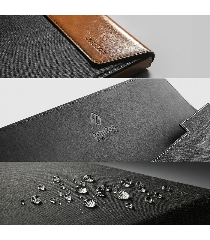 tomtoc Premium H15 (13-13.3") Sleeve, Grey & Brown