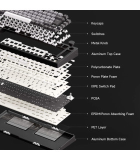 Akko MonsGeek M1 V5 Black & Silver ISO Piano Pro