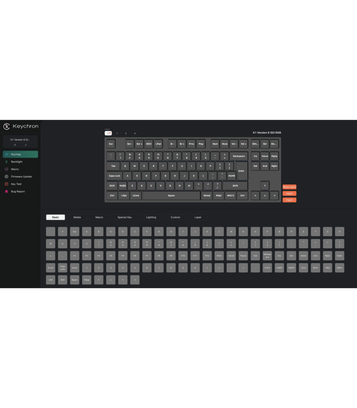 Keychron K1 QMK v6 Red Switch (CH)