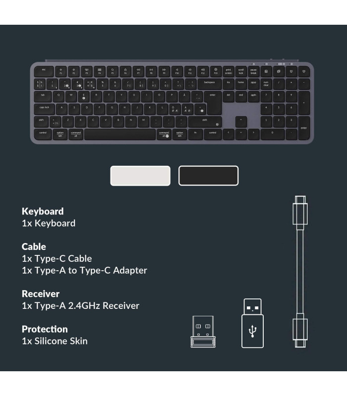 B6 Pro Ultra-Slim Wireless Space Grey (CH)