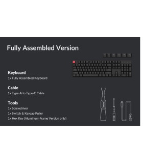 Keychron K10 QMK v2 Banana Switch (US)