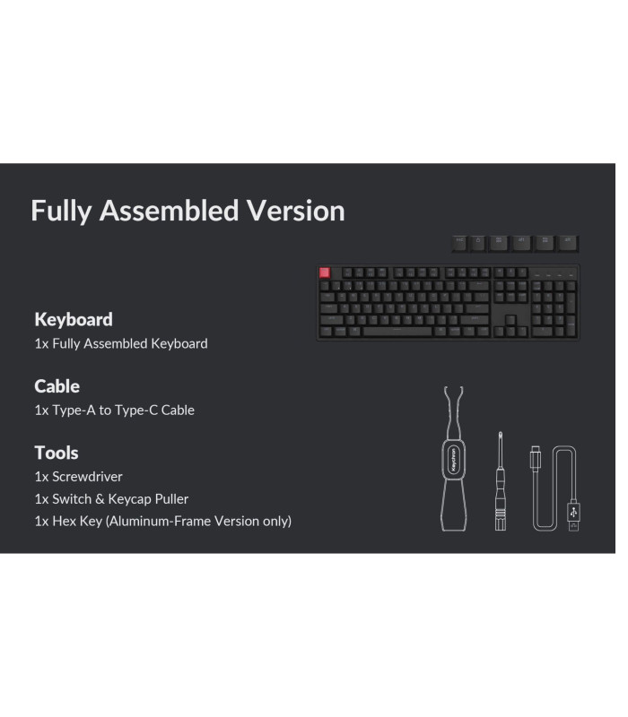 Keychron K10 QMK v2 Banana Switch (US)