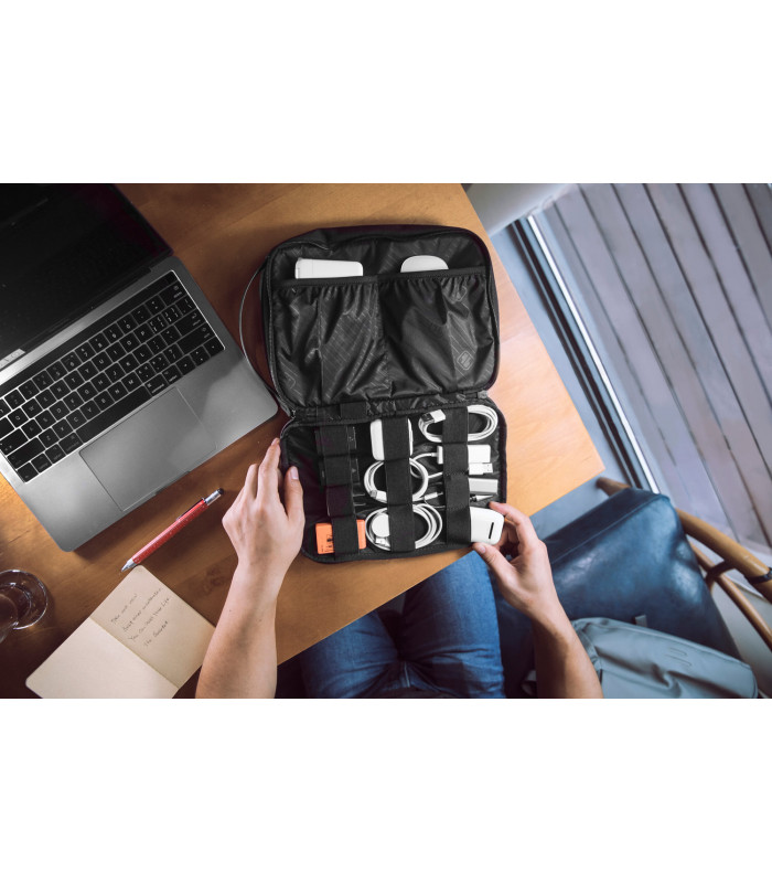 tomtoc Urban H01 Accessory Organizer, Black