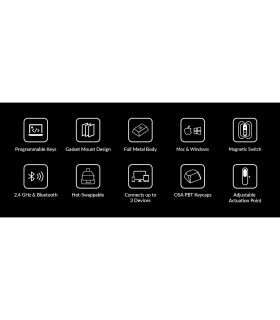 Q6 HE Carbon Black QMK Magnetic Switch (US)