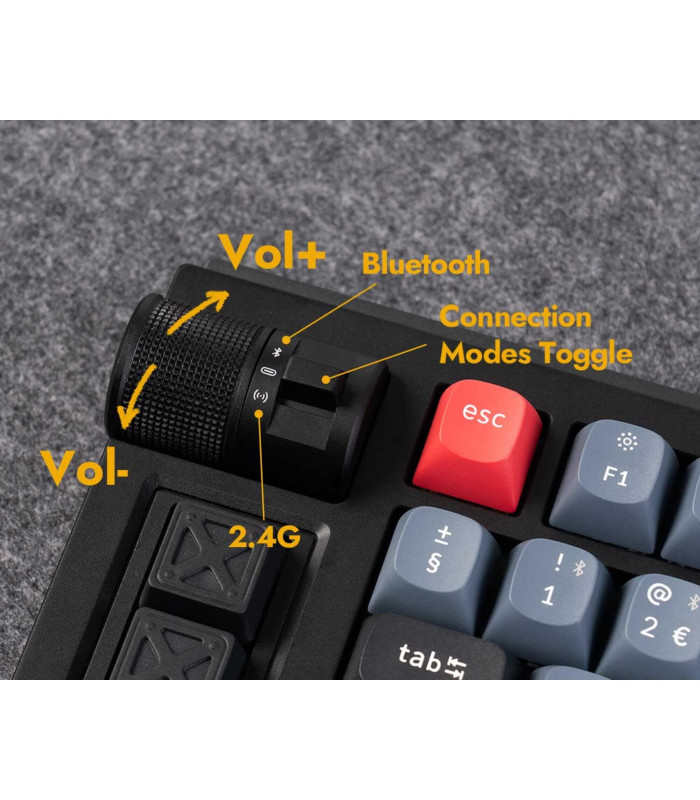 Lemokey L1 Black QMK Red Switch (CH)