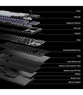 Q3 HE Carbon Black QMK Magnetic Switch (CH)