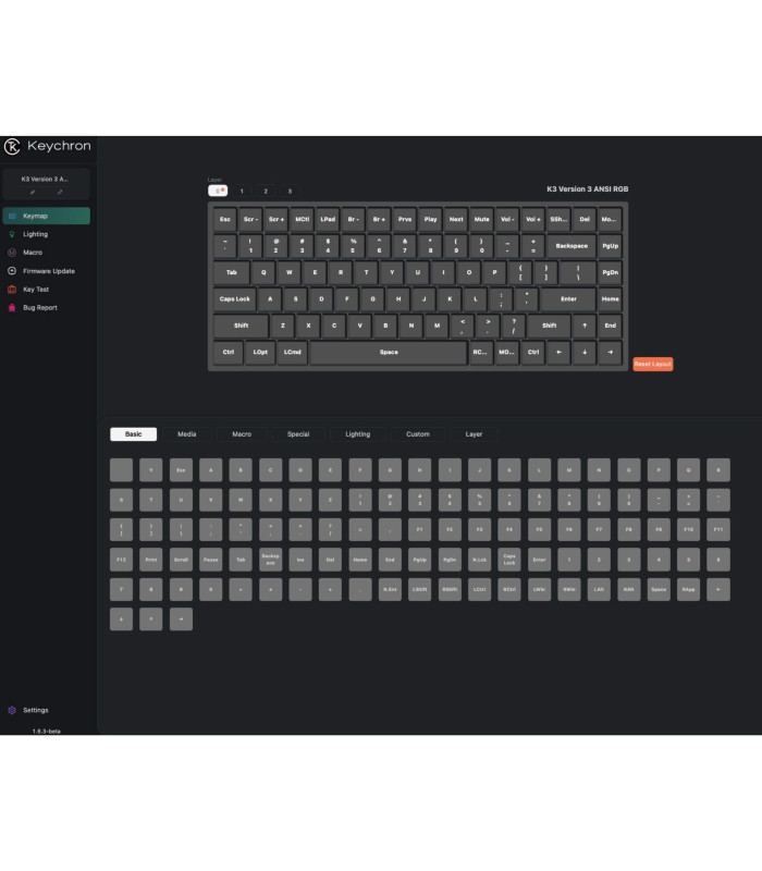 Keychron K3 QMK v3 Brown Switch (US)