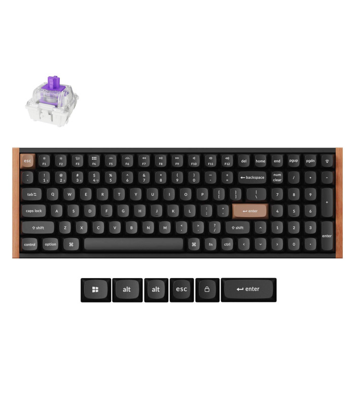 Keychron K4 HE Black Wood Magnetic Switch (US)