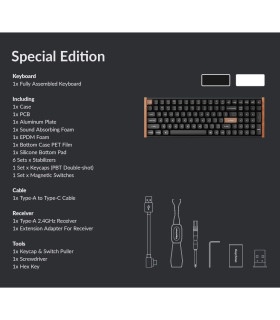 Keychron K4 HE Black Wood Magnetic Switch (US)