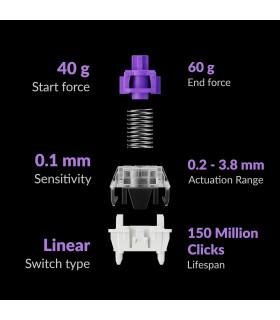Keychron K2 HE Black Wood Magnetic Switch (CH)