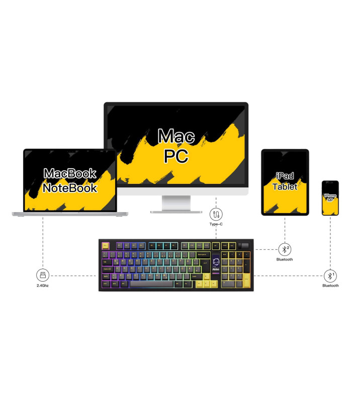 Akko 5098B Plus Black & Gold ISO V3 Pro Piano