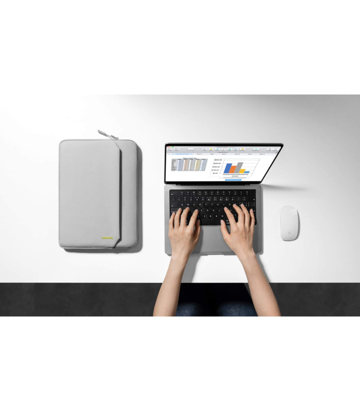 Light-A18  (14") Laptop Sleeve, Grey