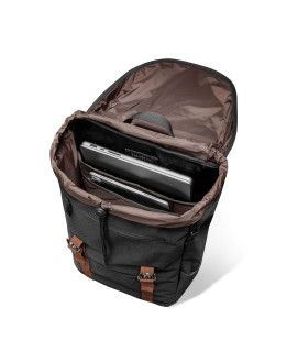 tomtoc VintPack-TA1 17L Laptop Backpack, Black