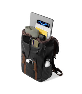 tomtoc VintPack-TA1 17L Laptop Backpack, Black