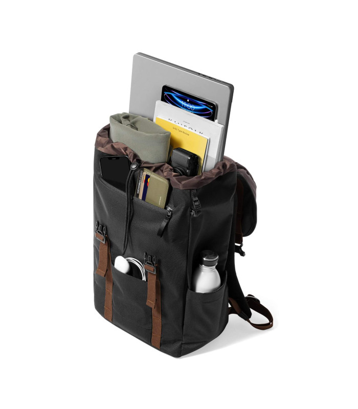 tomtoc VintPack-TA1 17L Laptop Backpack, Black