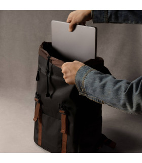 tomtoc VintPack-TA1 17L Laptop Backpack, Black