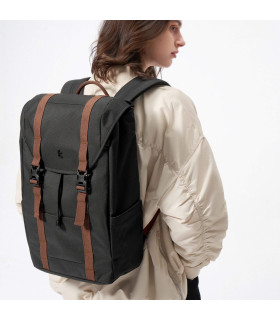 tomtoc VintPack-TA1 17L Laptop Backpack, Black