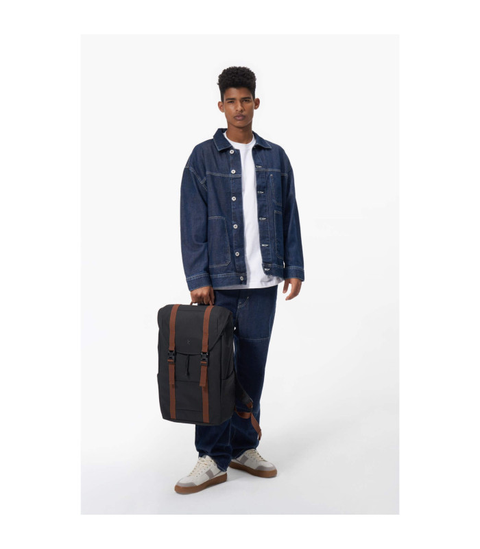 tomtoc VintPack-TA1 17L Laptop Backpack, Black