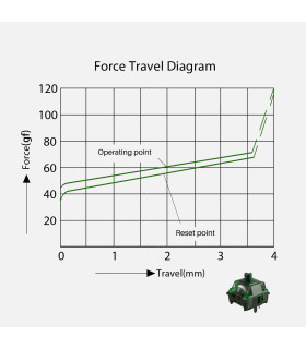 Akko Green Fog Switch (Lubed) (45 pcs)