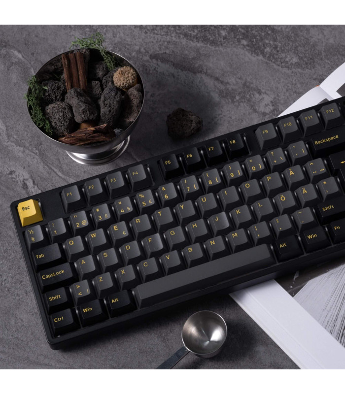 Akko 5108B Plus Black & Gold ISO PRO Cream Yellow