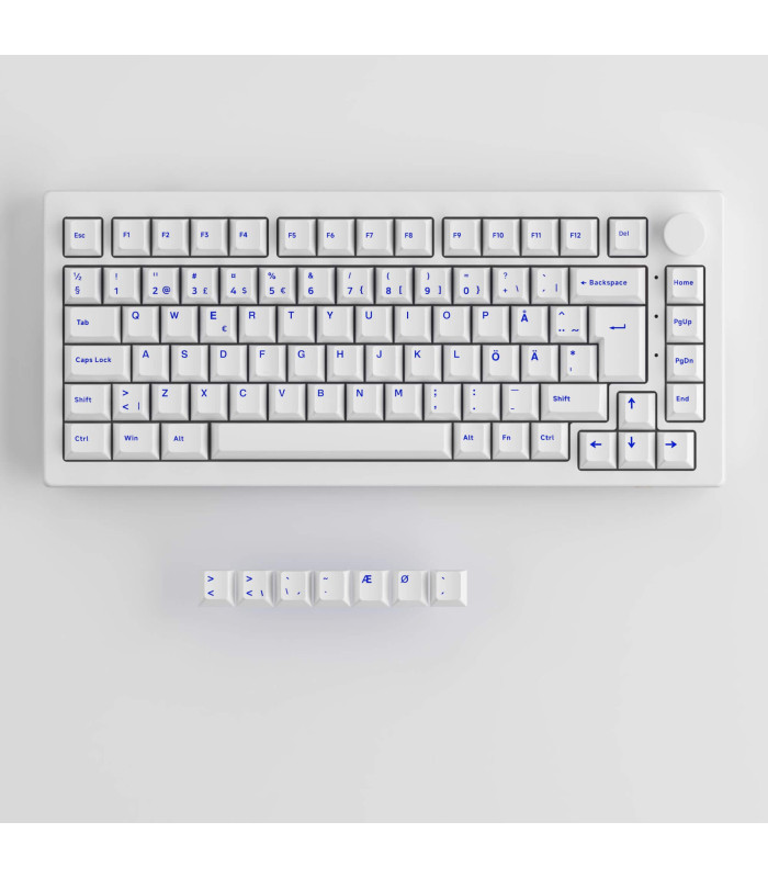 Akko 5075B Plus Blue on White ISO V3 Cream Yellow