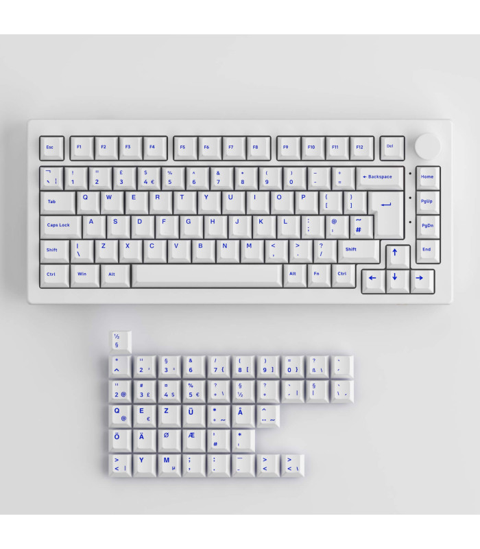 Akko 5075B Plus Blue on White ISO V3 Cream Yellow