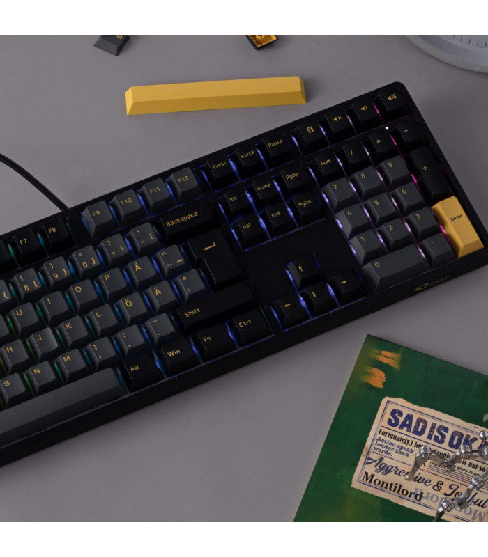 Akko 5108B Plus Black & Gold ISO PRO Cream Blue