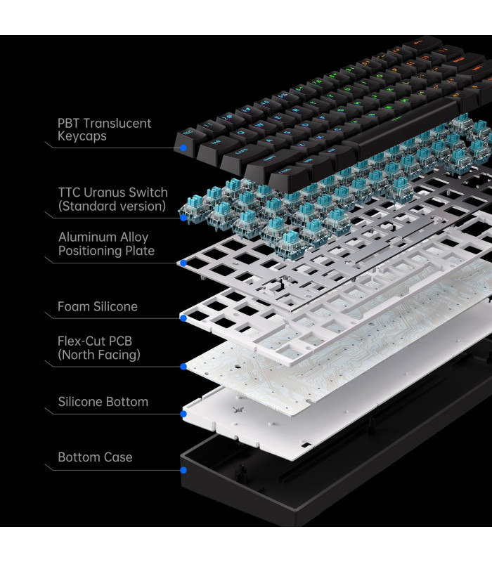 Ace 60 Pro Magnetic Switch Keyboard Black