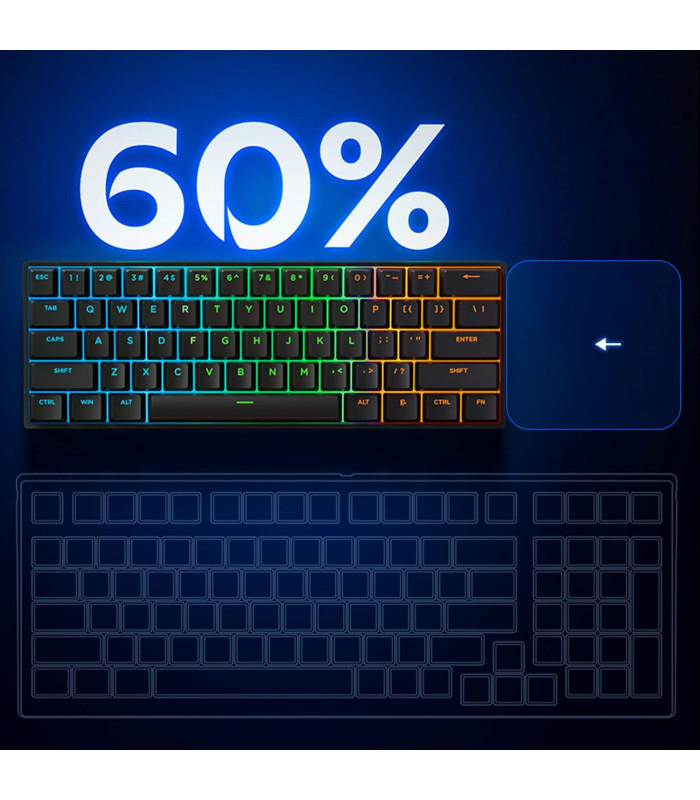 Ace 60 Pro Magnetic Switch Keyboard Black