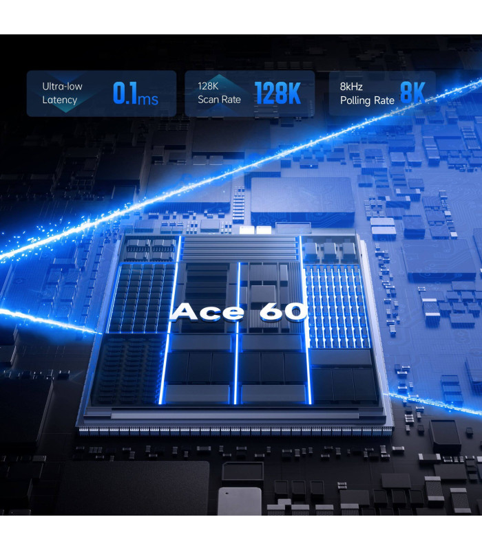 Ace 60 Pro Magnetic Switch Keyboard White