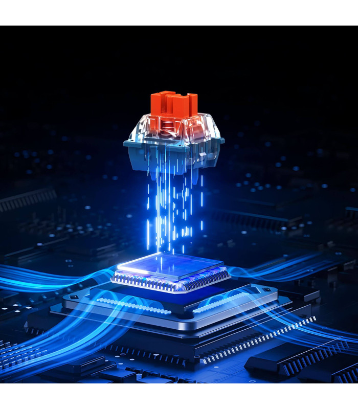 Ace68 E-sport Magnetic Switch Keyboard Rose Red