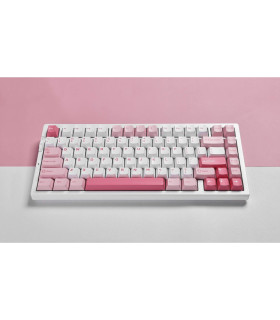 G75 PRO Mechanical Keyboard White Pink