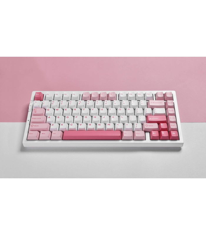G75 PRO Mechanical Keyboard White Pink